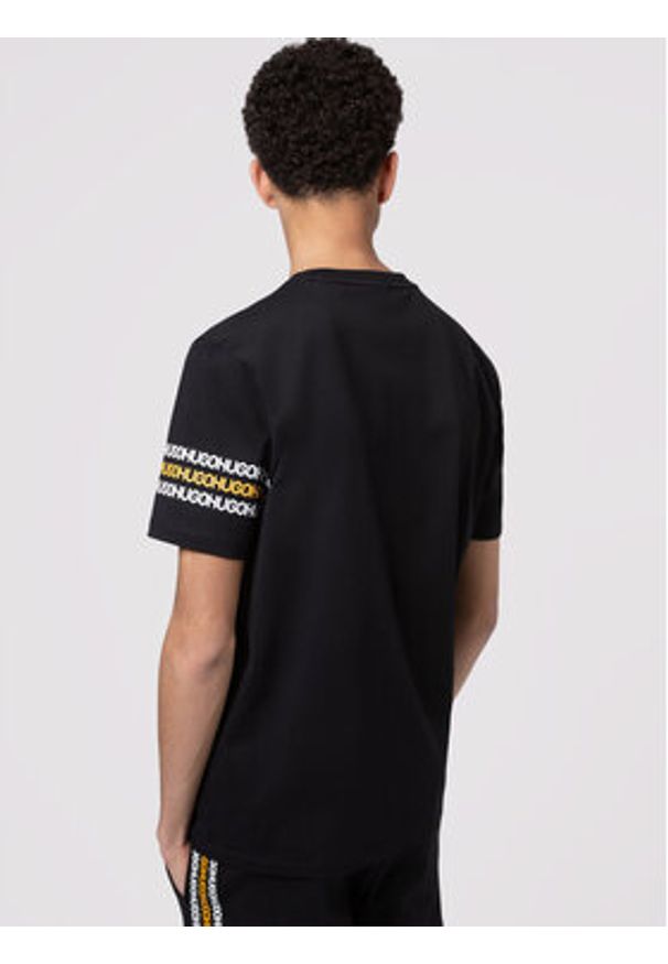 Hugo T-Shirt Dake 50448862 Czarny Regular Fit. Kolor: czarny. Materiał: bawełna