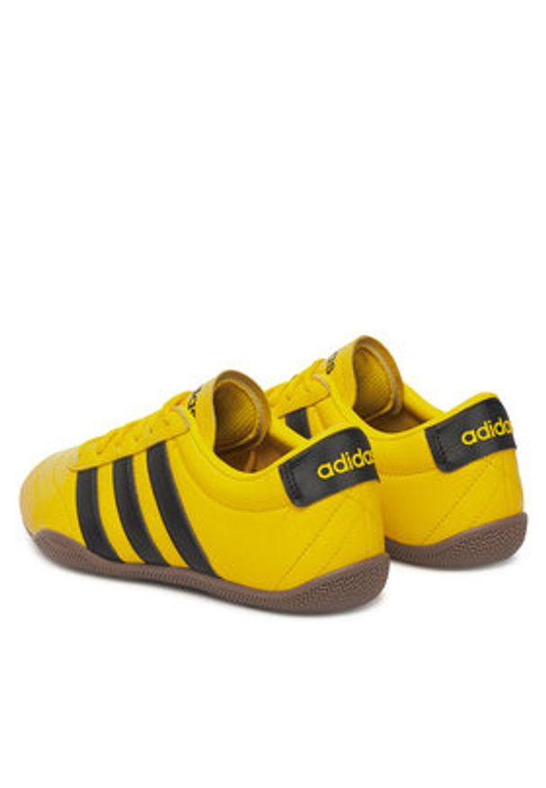 Adidas - adidas Sneakersy Grand Court Lo JQ9693 Żółty. Kolor: żółty. Materiał: skóra