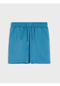 Sinsay - Szorty dresowe z domieszką wiskozy - mid blue. Materiał: wiskoza, dresówka #1