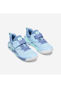 Buty dla dzieci Decathlon Playful Fast Scratch. Kolor: zielony, niebieski, wielokolorowy. Materiał: tkanina. Szerokość cholewki: normalna. Sport: turystyka piesza