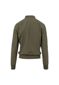 BUILD YOUR BRAND - Kurtka Bomberka Damska Nylon. Kolor: zielony. Materiał: nylon