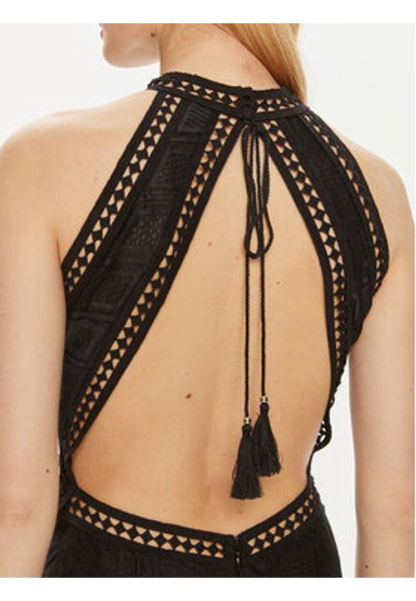 Guess Sukienka wieczorowa W2YK96 K3I20 Czarny Regular Fit. Kolor: czarny. Materiał: syntetyk. Styl: wizytowy