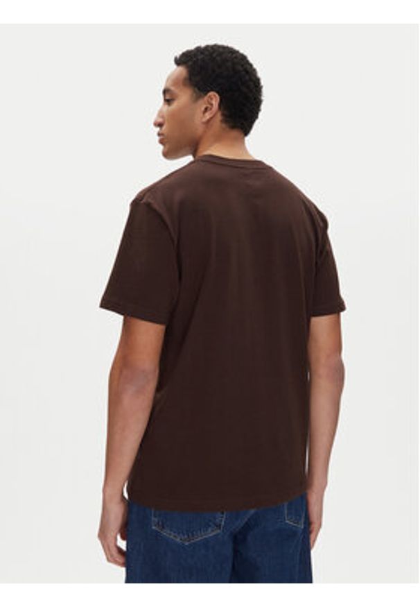 DC T-Shirt ADYZT05377 Brązowy Heritage Fit. Kolor: brązowy. Materiał: bawełna