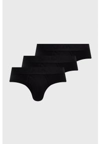 Superdry Slipy (3-pack) kolor czarny. Kolor: czarny. Materiał: bawełna
