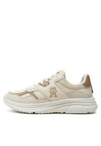 TOMMY HILFIGER - Tommy Hilfiger Sneakersy Modern Runner Mix FM0FM04937 Beżowy. Kolor: beżowy