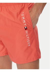 TOMMY HILFIGER - Tommy Hilfiger Szorty kąpielowe UM0UM03258 Różowy Regular Fit. Kolor: różowy. Materiał: syntetyk