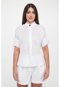 Armani Exchange - Koszula damska lniana ARMANI EXCHANGE. Materiał: len #4