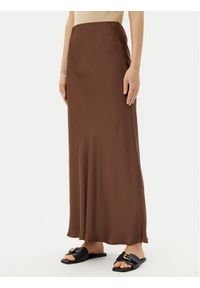 ViCOLO Spódnica maxi Gonna TD0472 Brązowy Slim Fit. Kolor: brązowy. Materiał: wiskoza