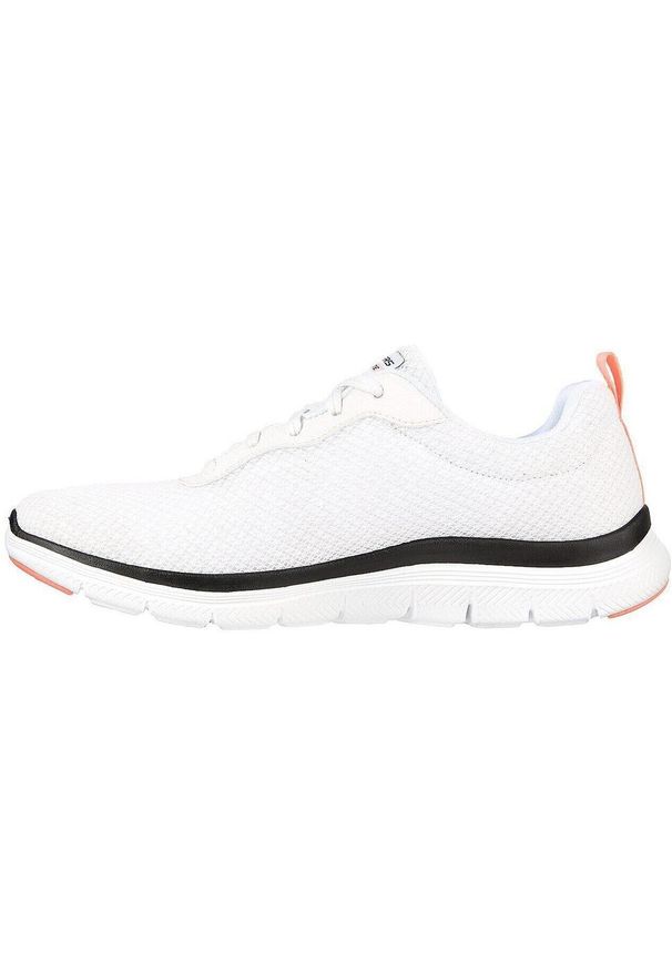 skechers - Adidasy Skechers Flex Appeal 4.0-brilliant Vie, Kobiety. Kolor: biały. Materiał: materiał