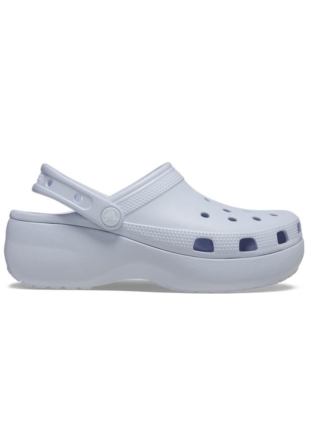 Klapki damskie Crocs CLASSIC PLATFORM CLOG. Kolor: biały. Obcas: na platformie. Styl: klasyczny