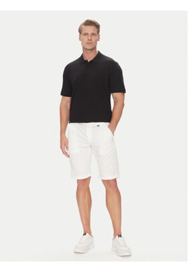 Karl Lagerfeld - KARL LAGERFELD Szorty materiałowe 265812 552829 Biały Regular Fit. Kolor: biały. Materiał: bawełna