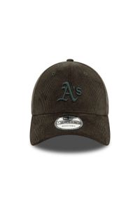 New Era - Czapka z daszkiem męska 9FORTY Oakland Athletics MLB Cord Cap. Kolor: zielony. Materiał: bawełna, wiskoza, elastan #2