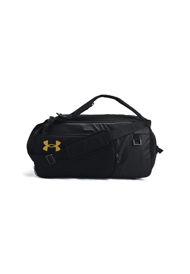 Torba treningowa uniseks Under Armour UA Contain Duo Md Bp Duffle - czarna. Kolor: czarny. Materiał: poliester