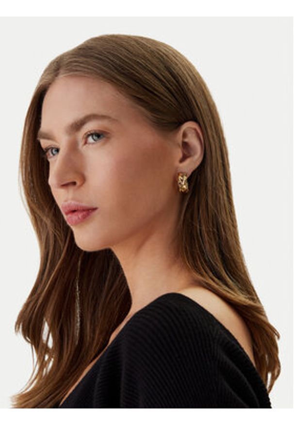 Coach Kolczyki 37557606 Złoty. Materiał: metalowe. Kolor: złoty