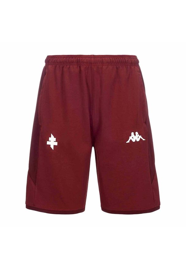 Kappa - Szorty dla dzieci Metz Alozip 7 2023/24. Kolor: czerwony. Styl: młodzieżowy, sportowy