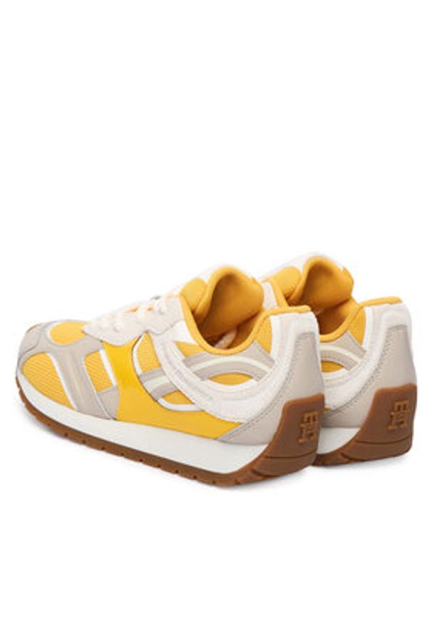 TOMMY HILFIGER - Tommy Hilfiger Sneakersy Th Modern Runner Mix Mat FW0FW09098 Kolorowy. Materiał: skóra. Wzór: kolorowy