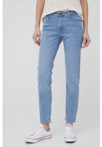 Lee jeansy ELLY MID CHARLY damskie medium waist. Kolor: niebieski