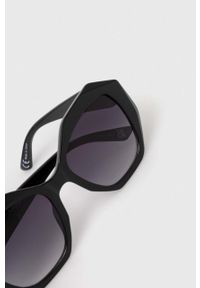 Jeepers Peepers okulary przeciwsłoneczne kolor czarny. Kolor: czarny. Wzór: geometria #3