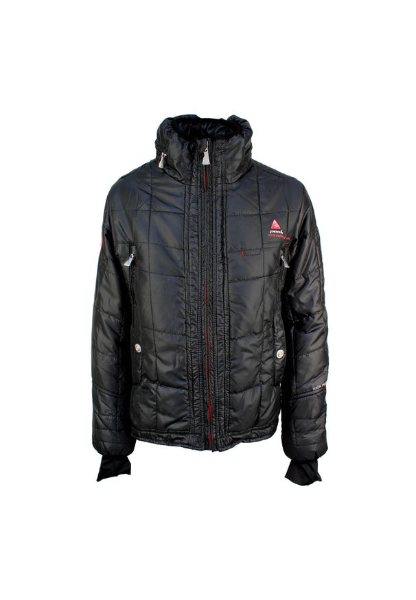 PEAK MOUNTAIN - Dziecięca kurtka puchowa Peak Mountain Ecapa. Kolor: czarny. Materiał: puch. Sezon: zima. Sport: narciarstwo