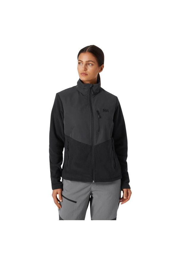 Bluza polarowa damska Helly Hansen Daybreaker Block Jacket. Kolor: czarny. Materiał: polar