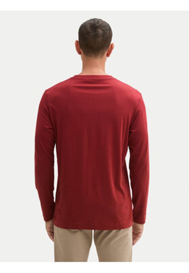 Tom Tailor Longsleeve 1043992 Czerwony Regular Fit. Kolor: czerwony. Materiał: bawełna. Długość rękawa: długi rękaw