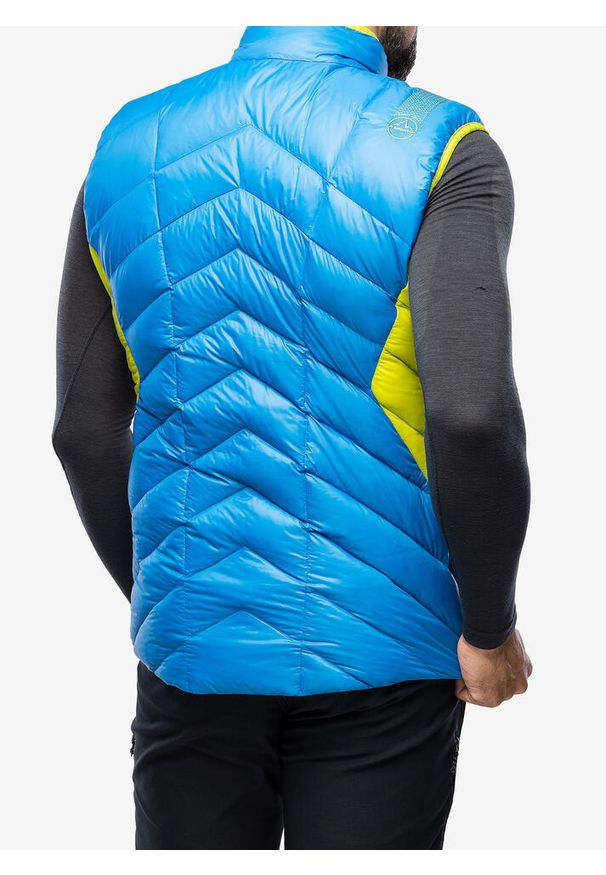 LA SPORTIVA - Kamizelka puchowa męska La Sportiva Aiguille Down Vest. Kolor: niebieski. Materiał: puch