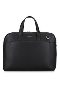 Wittchen - Torba na laptopa 12" z miękkiej ekoskóry czarna. Kolor: czarny. Materiał: skóra ekologiczna. Styl: casual, elegancki #1