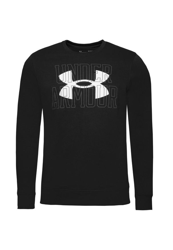 Under Armour - Koszulka z długim rękawem Męska Logo Crew. Kolor: wielokolorowy, biały. Długość rękawa: długi rękaw. Długość: długie