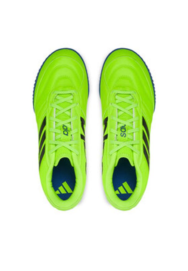 Adidas - adidas Buty do piłki nożnej Top Sala Competition 2 Indoor IH7685 Zielony. Kolor: zielony. Materiał: skóra