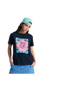 Roxy - Koszulka z krótkim rękawem dla Kobiety OCEANREGULAR POSTER Czarny. Kolor: szary. Materiał: bawełna, tkanina. Długość rękawa: krótki rękaw. Długość: krótkie #1