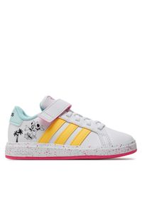 Adidas - adidas Sneakersy Grand Court x Disney Kids IF0926 Biały. Kolor: biały. Materiał: skóra. Wzór: motyw z bajki