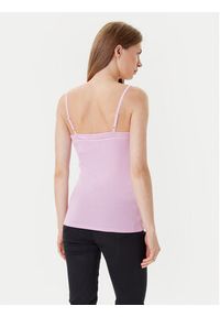 Morgan Top 192-BARBA.N Różowy Slim Fit. Kolor: różowy. Materiał: wiskoza #3