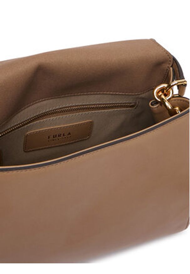 Furla Torebka Domus S Top WB01957 BX4184 IT 4489S Brązowy. Kolor: brązowy. Materiał: skórzane