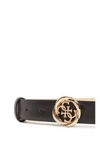 Guess Pasek Damski BW9260 P5325 Czarny. Kolor: czarny. Materiał: skóra