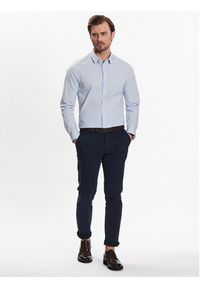 Calvin Klein Koszula K10K110856 Błękitny Slim Fit. Kolor: niebieski. Materiał: bawełna #5