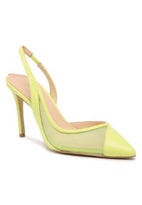 Sandały Guess Piano FL5PNO LEA05 LIME. Kolor: zielony. Materiał: skóra #1