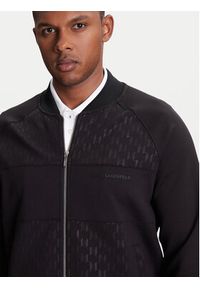 Karl Lagerfeld - KARL LAGERFELD Bluza 705023 553902 Czarny Regular Fit. Typ kołnierza: dekolt w karo. Kolor: czarny. Materiał: syntetyk #5