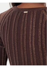 Fracomina Sweter FJ25WT7013K463Q7 Brązowy Slim Fit. Kolor: brązowy. Materiał: syntetyk #3