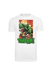 Koszulka Urban Classics Avengers Explosion. Kolor: biały. Wzór: motyw z bajki #1