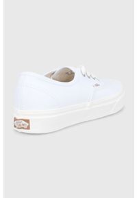 Vans Tenisówki damskie kolor biały. Nosek buta: okrągły. Zapięcie: sznurówki. Kolor: biały. Materiał: bawełna, guma #4