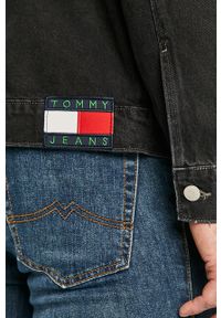 Tommy Jeans - Kurtka jeansowa. Okazja: na co dzień. Typ kołnierza: bez kaptura. Kolor: czarny. Materiał: tkanina, bawełna, denim. Wzór: gładki. Styl: casual #7