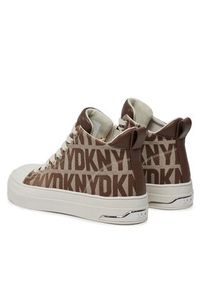 DKNY Trampki Yaser K1491518 Beżowy. Kolor: beżowy. Materiał: skóra