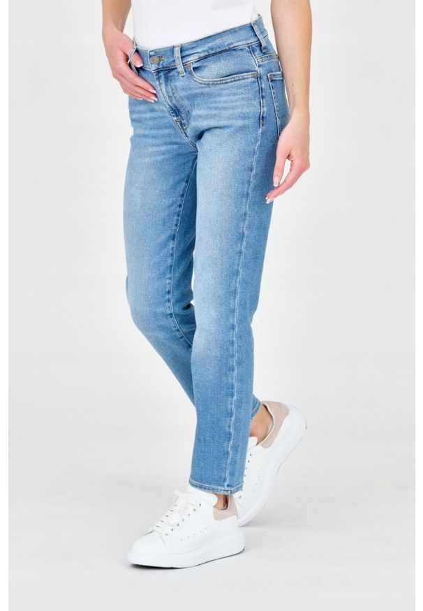 7 FOR ALL MANKIND Niebieskie damskie jeansy Roxanne, Rozmiar 27. Kolor: niebieski. Styl: vintage