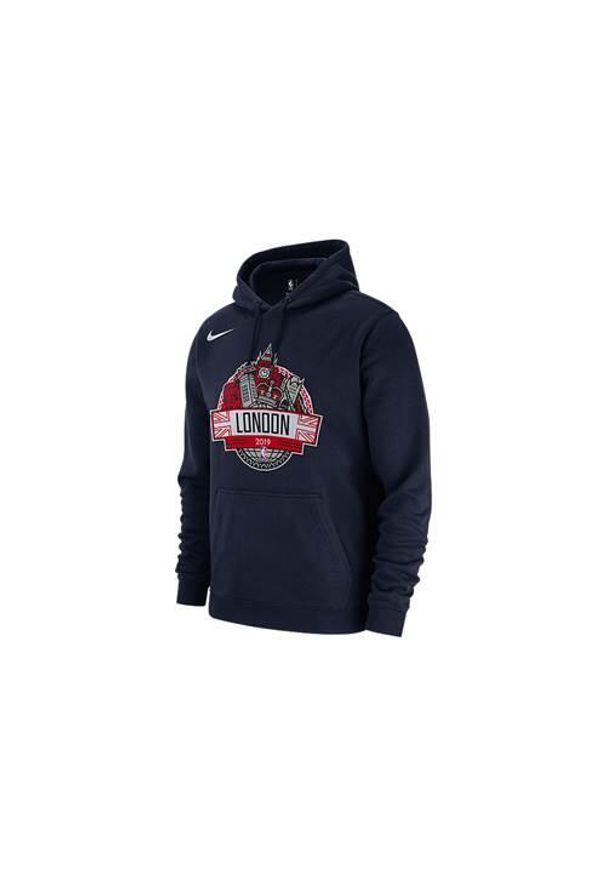Bluzy sportowa męska Nike Nba Global Games Washington Wizards. Typ kołnierza: kaptur. Kolor: niebieski