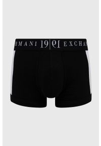 Armani Exchange bokserki męskie kolor czarny. Kolor: czarny