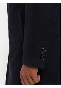 Hechter Paris Płaszcz wełniany 45014 142270 Granatowy Regular Fit. Kolor: niebieski. Materiał: wełna, syntetyk #7