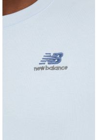 New Balance bluza męska z aplikacją. Kolor: niebieski. Materiał: bawełna. Wzór: aplikacja #3