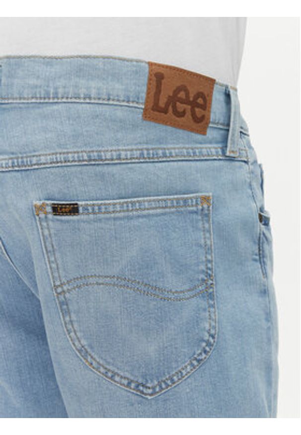 Lee Szorty jeansowe Rider 112363926 Niebieski Slim Fit. Kolor: niebieski. Materiał: bawełna