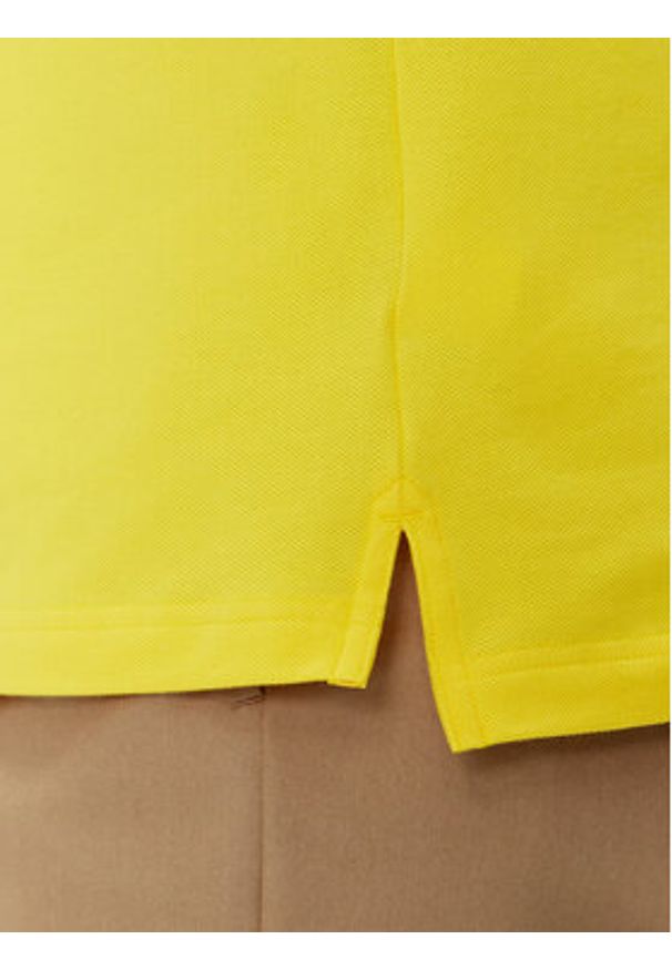TOMMY HILFIGER - Tommy Hilfiger Polo 1985 MW0MW17771 Żółty Slim Fit. Typ kołnierza: polo. Kolor: żółty. Materiał: bawełna