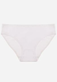 Renee - Białe Majtki Figi z Bawełny z Napisem Love Adririn. Kolor: biały. Materiał: bawełna. Wzór: napisy #1